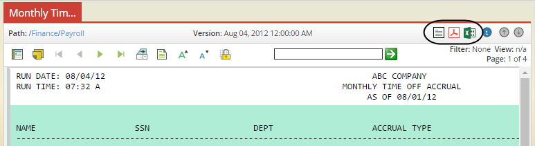 Screenshot showing availability of alternate formats